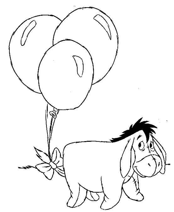 Kids-n-fun.com | 23 coloring pages of Winnie de Pooh and Eeyore